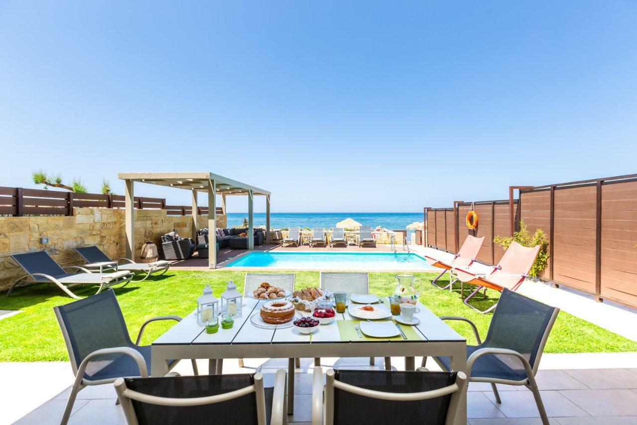 Espera Luxury Beach Front Residence With Pool & Bbq, By Thinkvilla Rethimnon Buitenkant foto